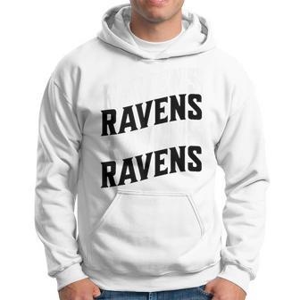 Vintage Distressed Retro Ravens Hoodie - Thegiftio UK