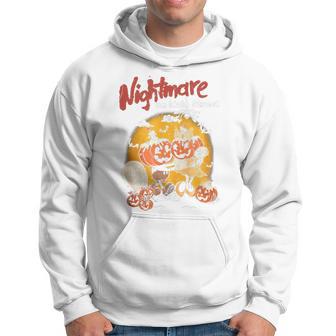 Vintage Mainstreet Halloween Pumpkin On Head Nightmare Hoodie - Thegiftio UK