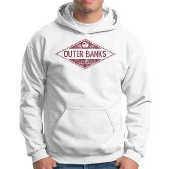 Vintage Outer Banks Obx North Carolina Retro Badge Souvenir Hoodie - Thegiftio UK