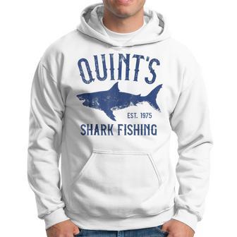 Vintage Quint's Shark Fishing 1975 Retro Hoodie - Thegiftio UK