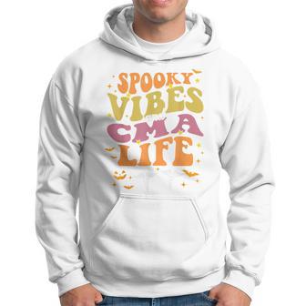Vintage Spooky Vibes And Cma Life Halloween Costumes Hoodie - Thegiftio UK