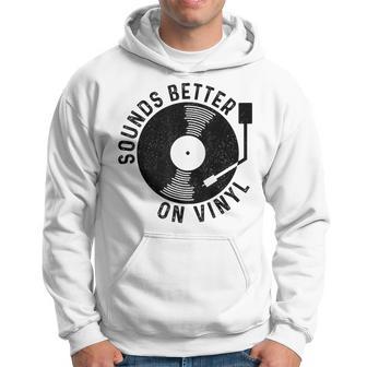 Vinyl Record Dj Record Retro Gray Kapuzenpullover - Geschenkecke