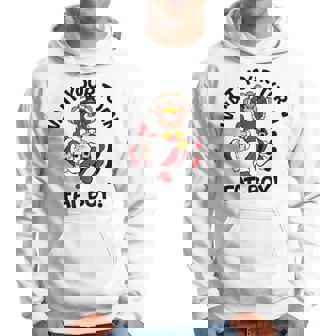 Wait Your Turn Fat Boy Turkey Santa Thanksgiving Xmas Hoodie - Thegiftio