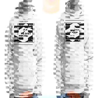 Wave Street Diamond Rectangle Surf Shop Graphic Hoodie - Monsterry