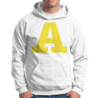 Yellow A On Red For Alvin Costume Halloween Hoodie - Thegiftio UK
