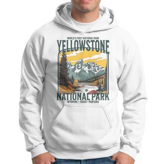 Yellowstone National Park Vintage Hiking Hoodie - Thegiftio UK