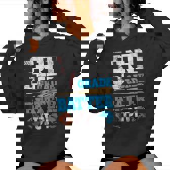 3Rd Grade Batter Up Baseball Back To School Third Grade Boy Women Hoodie | Seseable CA