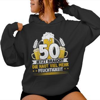 50Th Birthday Beer Slogan Kapuzenpullover für Damen - Geschenkecke