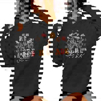 5Th Grade Teacher Wildflower Floral Back To School Women Hoodie - Thegiftio UK