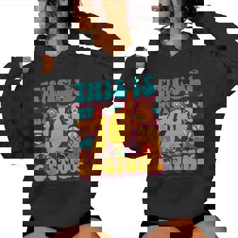 This Is My 70'S Costume 70S Party Outfit Groovy Hippie Style Women Hoodie - Thegiftio UK