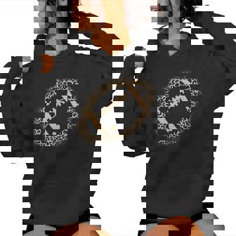 American Football Leopard Print Girls Football Lover Women Hoodie - Thegiftio UK