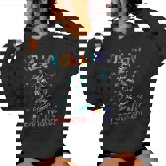 Astronaut Rolling Into Fourth 4Th Grade Space Back To School Women Hoodie | Mazezy