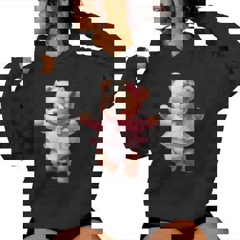 Baby Girl Teddy Bear Baby Shower Gender Reveal Women Hoodie - Thegiftio