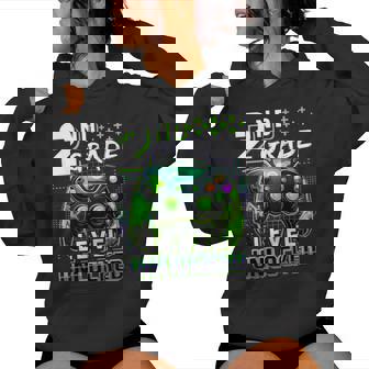 Back To School 2Nd Grade Boys Gamer First Day School Level Women Hoodie | Mazezy