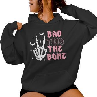 Bad Two The Bone Birthday 2Nd 2 Years Old Birthday Boy Girl Women Hoodie - Thegiftio UK