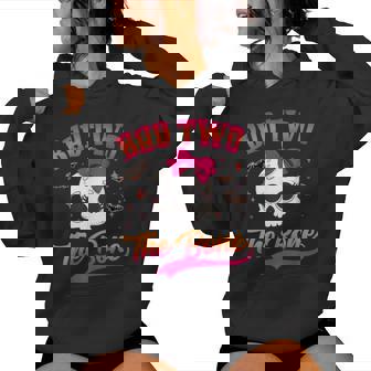 Bad Two The Bone Party Halloween 2 Years Old Birthday Girl Women Hoodie - Thegiftio