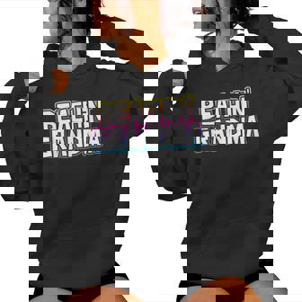 Beachin' Grandma Beach Vacation Grandmother Cruise Ship Women Hoodie - Monsterry