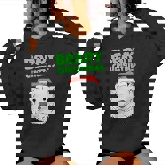 BEARY CHRISTMAS Christmas North Pole Polar Bear Pun Women's Hoodie - Monsterry