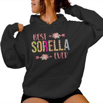 Best Sorella Ever Italian Sister Leopard Floral Kapuzenpullover für Damen - Geschenkecke