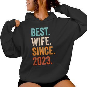 Best Wife Since 2023 1 Hochzeitstag 1 Jahr Kapuzenpullover für Damen - Geschenkecke