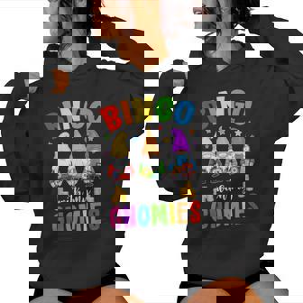 Bingo With My Gnomies Bingo Player Women Hoodie - Thegiftio UK
