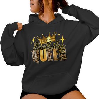 Birthday Queen African Birthday American Afro Girls Women Women Hoodie - Thegiftio UK