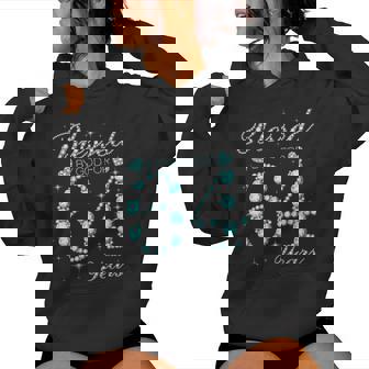 Blessed By God For 64 Years Old Woman 64Th Birthday Women Hoodie - Seseable