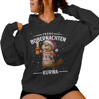 Bòbr Kurwa Bober Xmas Merry Bober Nights Bober Xmas Beer Kapuzenpullover für Damen - Geschenkecke