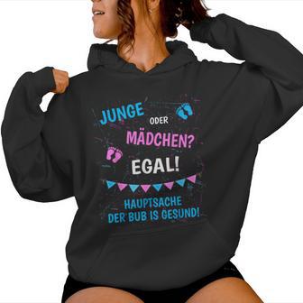 Boy Or Girl Egal Mauptsache Der Bub Ist Gesunde Kapuzenpullover für Damen - Geschenkecke