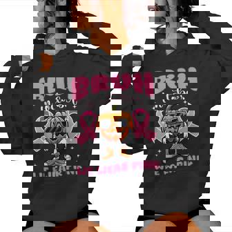 Breast Cancer Awareness For Girls Boys Kid Halloween Pumpkin Women's Hoodie - Monsterry