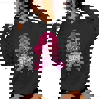 Breast Cancer Awareness Survivor Black Melanin Warrior Women Hoodie - Thegiftio UK