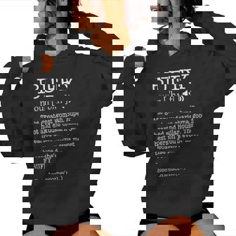 Buffy Es Adultas Primer Nombre Definición Personalizada Sudadera con capucha para mujer - Regaloses