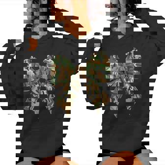 Camo Coquette Bow Hunting Camouflage Old Hunter Girls Women Hoodie - Thegiftio UK
