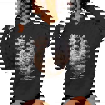 Chicken Graphic For Chicken Lover Polish Chicken Women Hoodie - Thegiftio