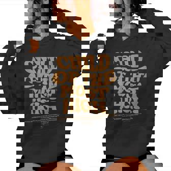 Child Of The Most High Child Of God Christian Word On Back Women Hoodie - Thegiftio UK