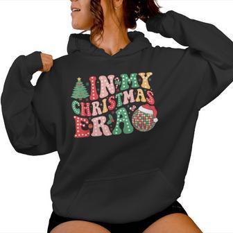 In My Christmas Era Santa Hat Xmas Family Women Women Hoodie - Monsterry