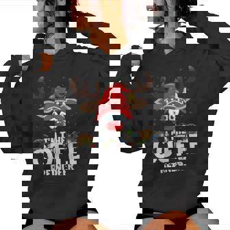 Christmas Matching I'm The Coffee Reindeer Women Hoodie - Monsterry