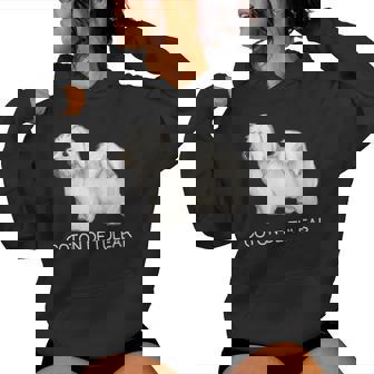 Coton De Tuléar Crazy Dog Lover Sweat à capuche femme - Cadeauxyz