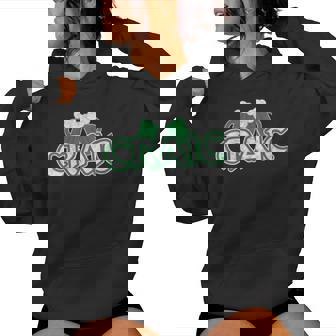 Craic Irish Culture Drinking Green Beer St Patrick's Day Women Hoodie - Monsterry