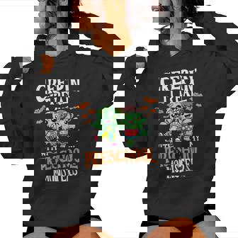 Creepin It Real Monster School Preschool Teacher Halloween Women Hoodie - Seseable