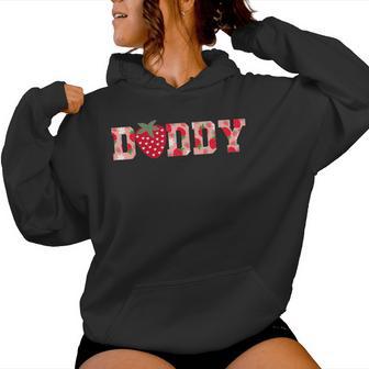 Daddy Strawberry 1St Birthday Mom And Dad Berry First Women Hoodie - Thegiftio UK