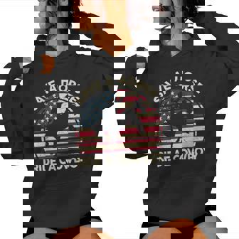 Divertente Camicia Da Cowboy Con Scritta Save A Horse Ride Felpa con cappuccio da donna - Novitaregali