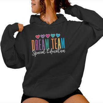 Dream Team Special Education Teacher Ed Sped Squad Heart Women Hoodie - Thegiftio UK