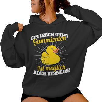 Ein Leben Ohne Rubber Ducks Sinnlos Rubber Duck Kapuzenpullover für Damen - Geschenkecke