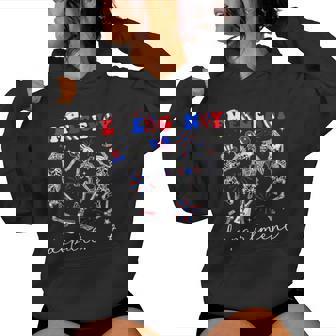 Emergency Department Skeleton 4Th Of July Usa Er Ed Nurse Women Hoodie - Monsterry
