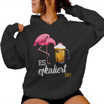 Es Escaliert Eh Flamingo Beer Disco Festival Party Kapuzenpullover für Damen - Geschenkecke