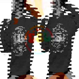 Esl Team Teacher English As A Second Language Squad Women Hoodie - Thegiftio UK