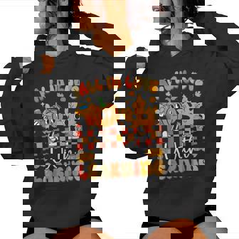 Fall In Love With Learning Teacher Autumn Pumpkin Women Hoodie - Thegiftio UK