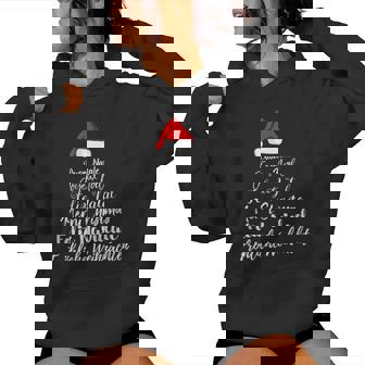 Feliz Navidad Feliz Navidad Feliz Natal Idiomas Sudadera con capucha para mujer - Regaloses