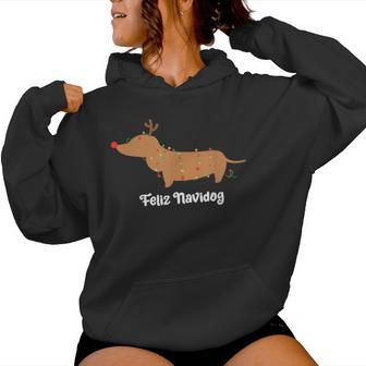 Feliz Navidog Christmas For Women Kapuzenpullover für Damen - Geschenkecke